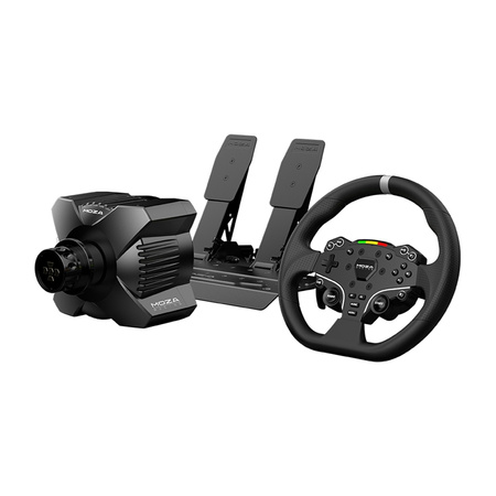 Gaming set - R3 base + ES steering wheel + SRP-Lite pedals + clamps Moza Racing R3 RS074 (PC) Gaming set - R3 base + ES steering wheel + SRP-Lite pedals + clamps Moza Racing R3 RS074 (PC)